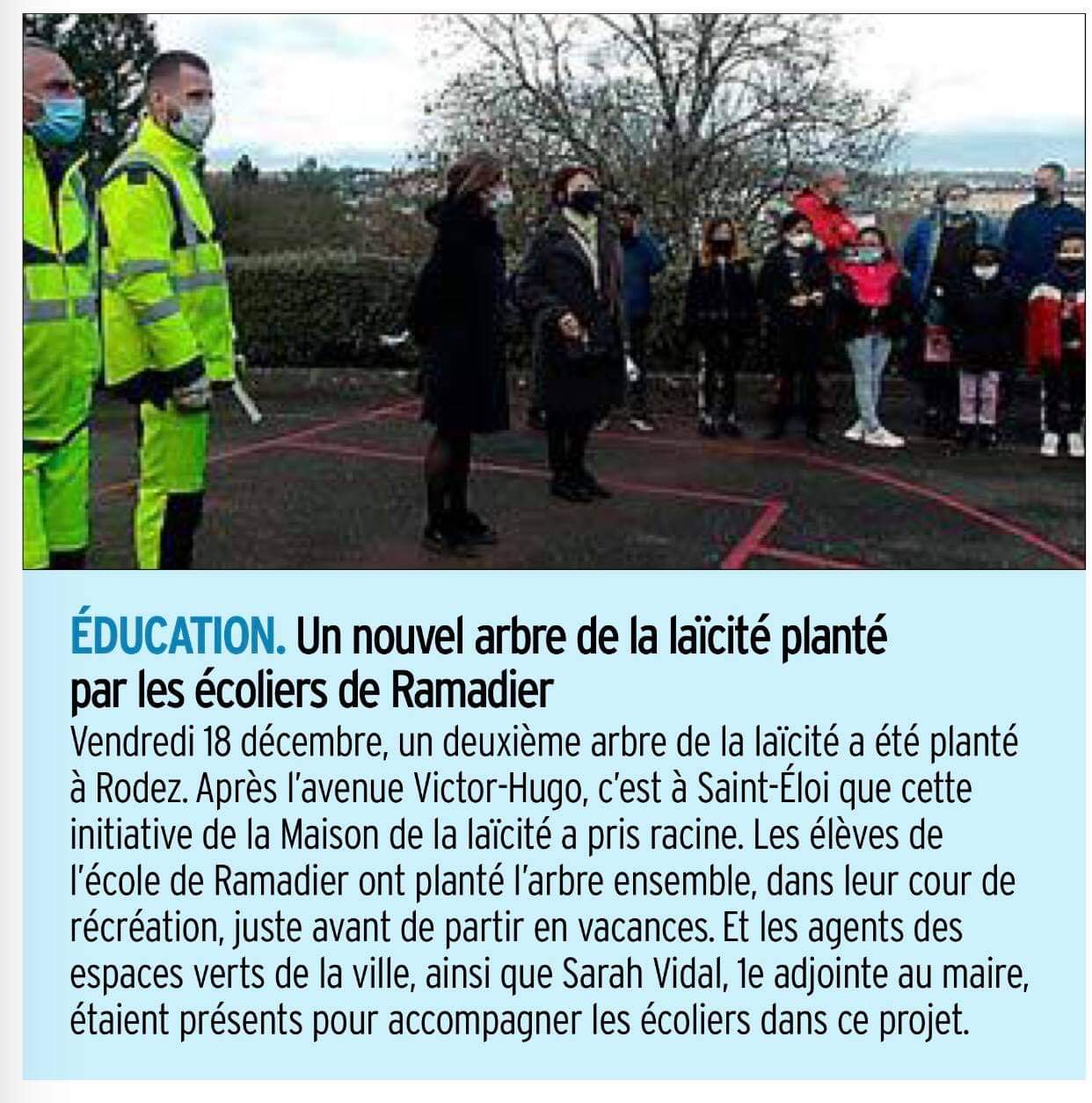 Un deuxième arbre de la laïcité à Rodez