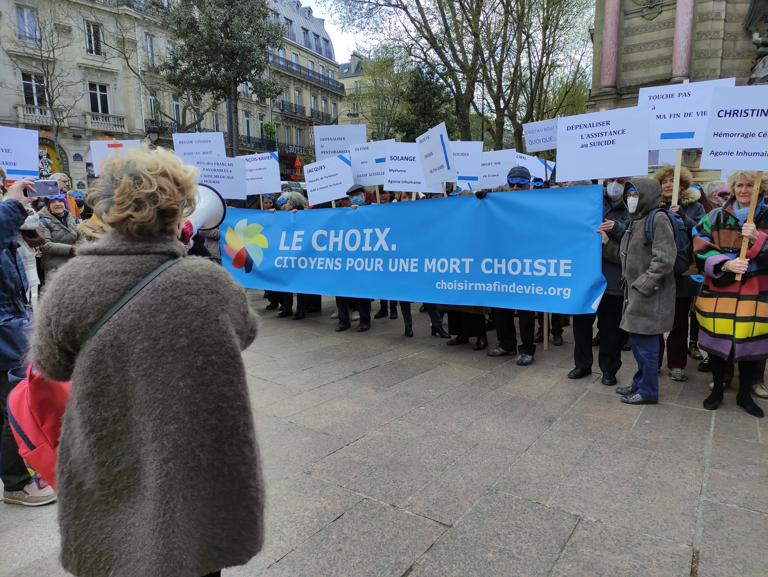 Participation à une manifestation de l&rsquo;association Le Choix pour choisir sa fin de vie