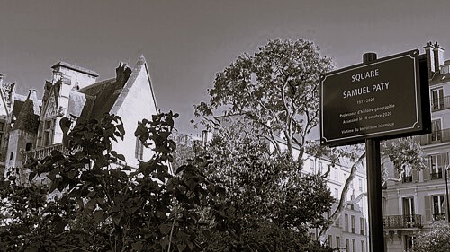 Les candidats aux municipales à Paris s&rsquo;engagent sur la plaque commémorative du square Samuel Paty